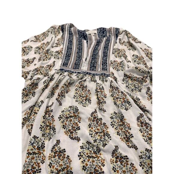 Lucky Brand Women's Floral Peasant Top Tunic Blouse Size S Multicolor - Picture 2 of 3